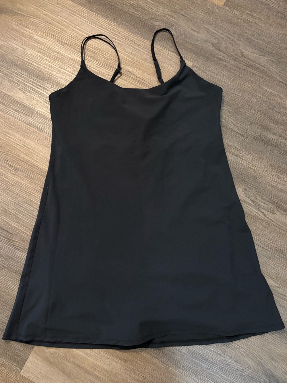 Abercrombie & Fitch Black Slip Chemise with Adjustable Straps